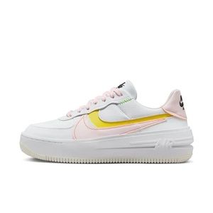 Nike Air Force 1 PLT.AF.ORM White-Pearl Pink Casual Shoes Women Size 11
